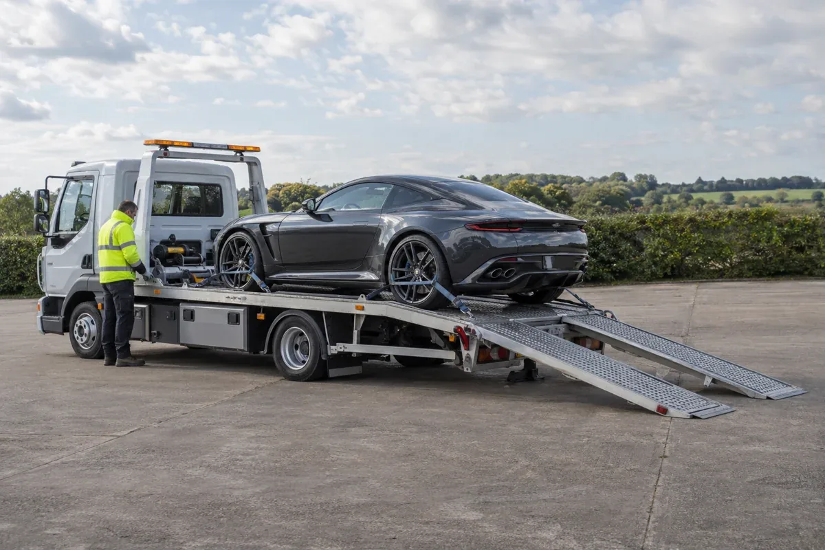 vehicle recovery and transport illustration