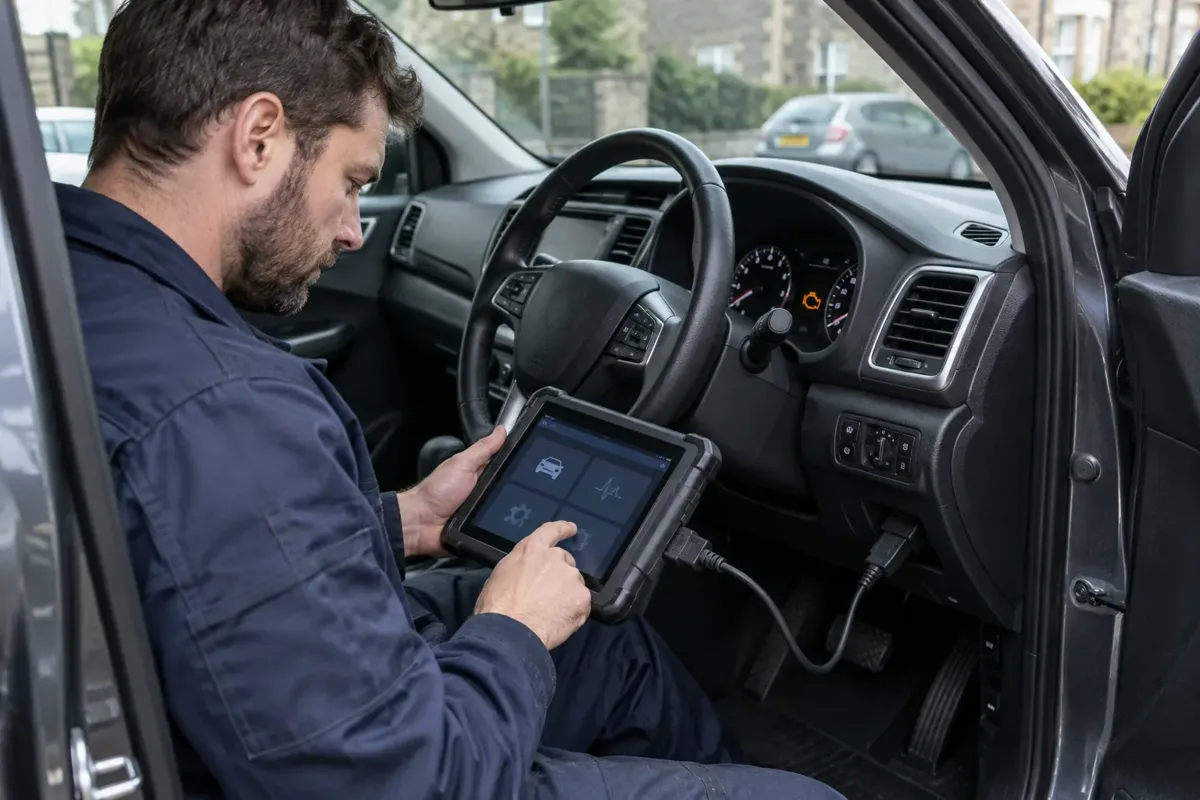 OBD diagnostics for an engine management warning light